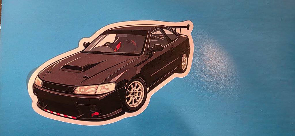 Black Levin Die Cut Sticker