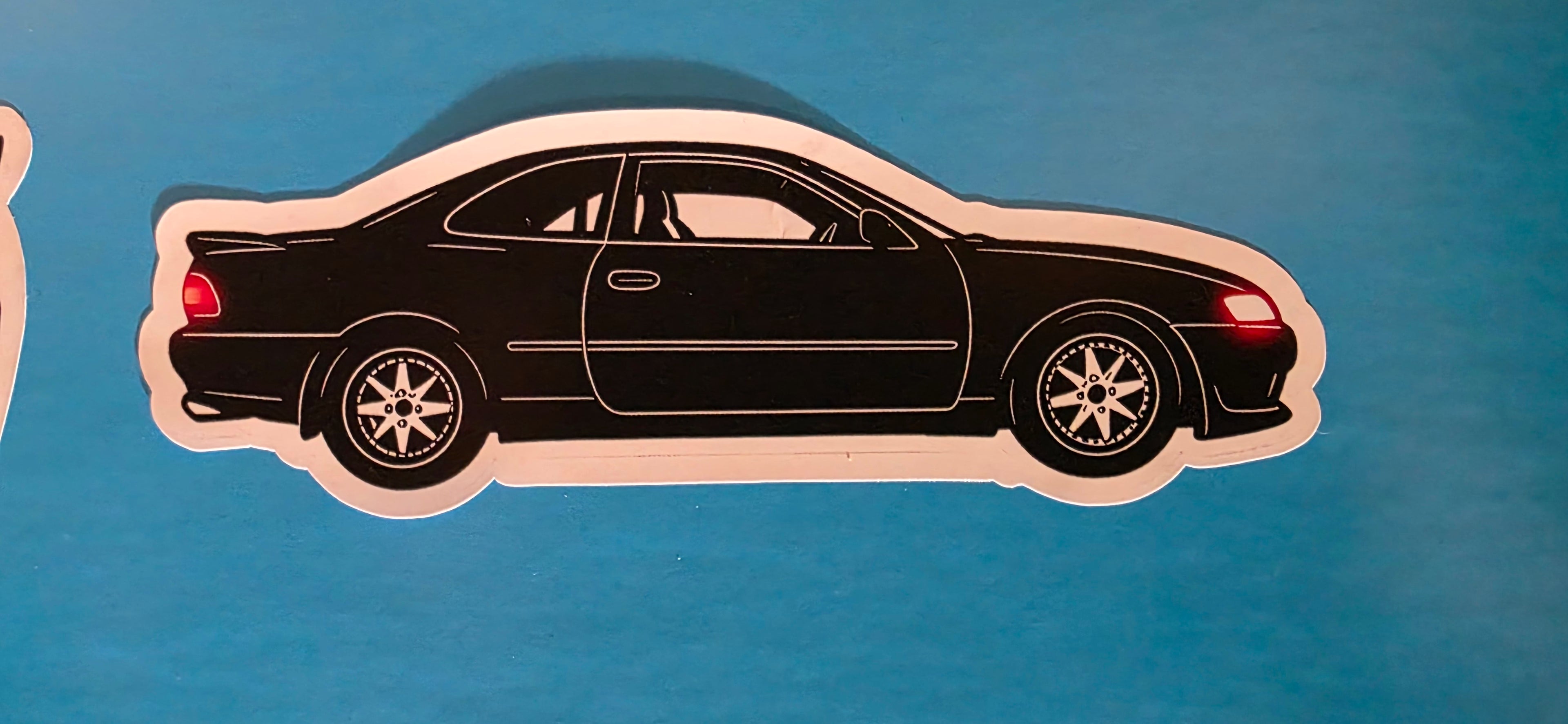 Black Levin Die Cut Sticker