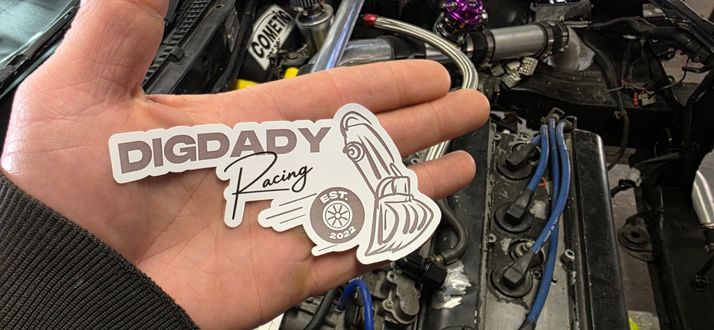 Digdady Racing Logo Die Cut Sticker