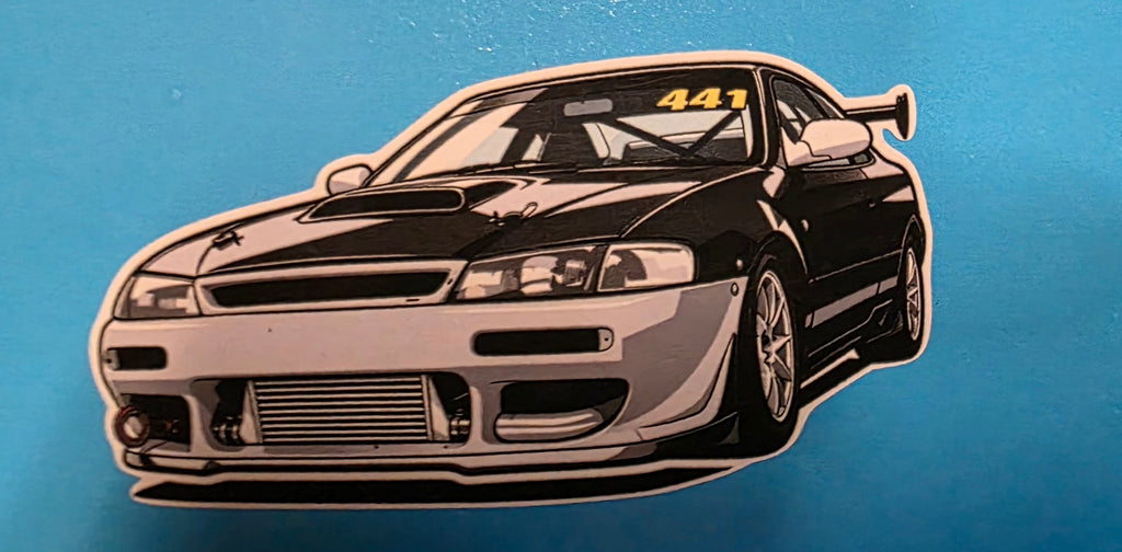 Small Levin 441 Race Car Die Cut Sticker