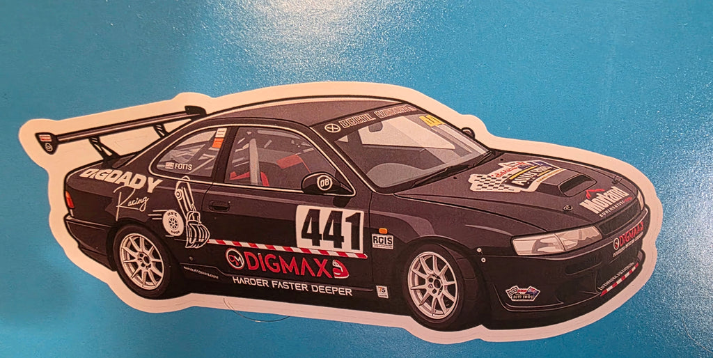 Digdady Racing AE101 Die Cut Sticker 2022/23 Season