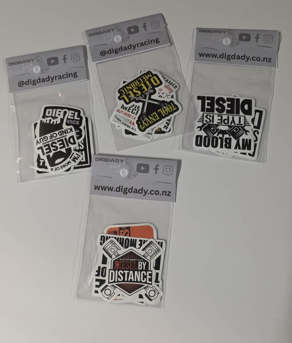 Small Lucky Dip Stickers - Diesel Mechanic