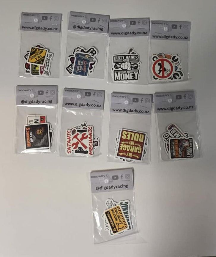Small Lucky Dip Stickers - Mechanic