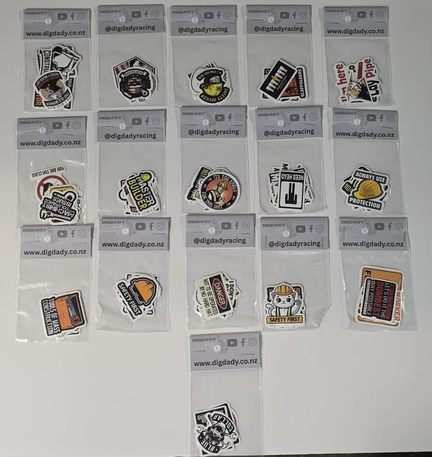 Small Lucky Dip Stickers - Construction