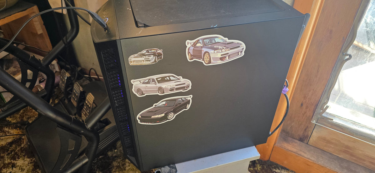 Black Levin Die Cut Sticker